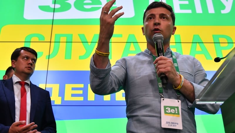 Zelensky's Servant of the People party took 43.9% of the vote in today's election