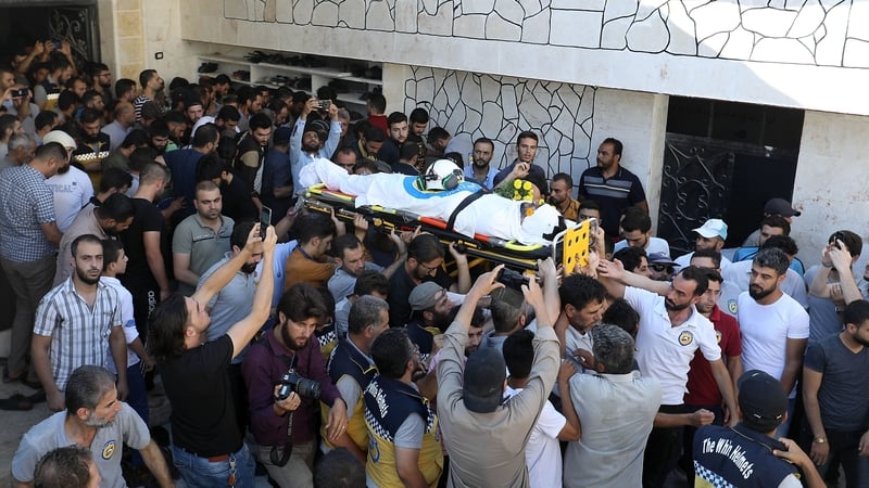 Anas al-Dyab, a photographer and videographer, was a member of the White Helmets rescue group