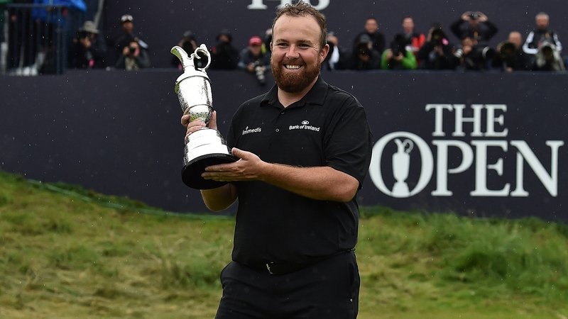 Shane Lowry with the iconic Claret Jug following his Open win at Portrush in 2019
