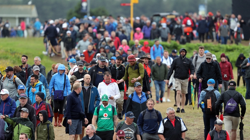 Huge crowds turned out in Portrush for the practice days and four tournament days