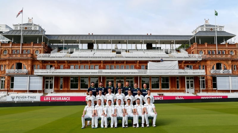 Ireland squad and backroom staff photographed at Lords