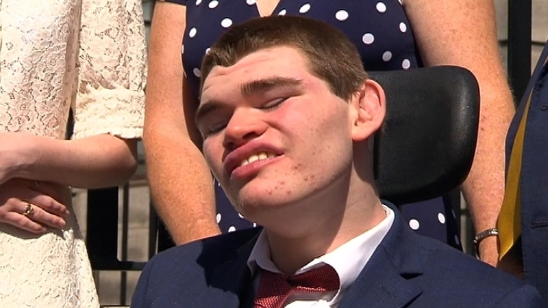 Sam Forde suffered severe brain damage