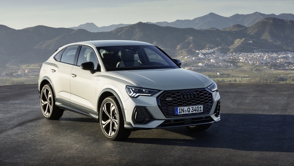 Audi's new Q3 Sportback, with coupe styling towards the rear.