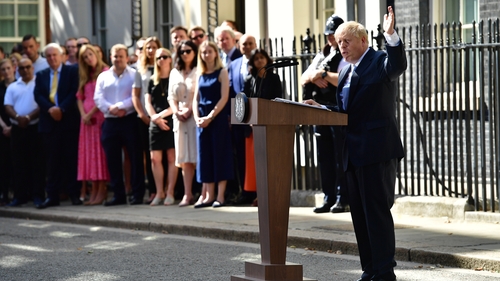 Boris Johnson delivers his first speech as Britain's newly appointed PM