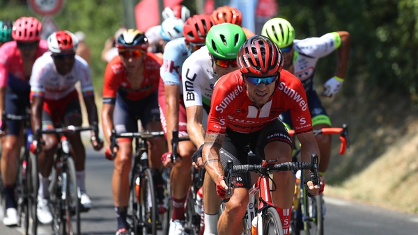 Nicolas Roche during today's stage