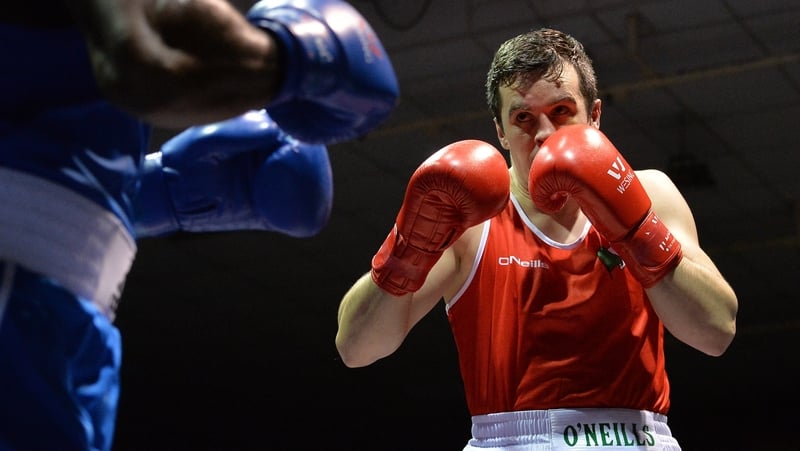 Darren O'Neill in action for Ireland
