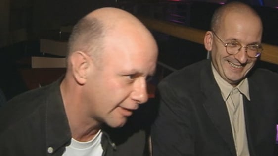 Nick Hornby And Roddy Doyle at the Hot Press Hall of Fame (1999)