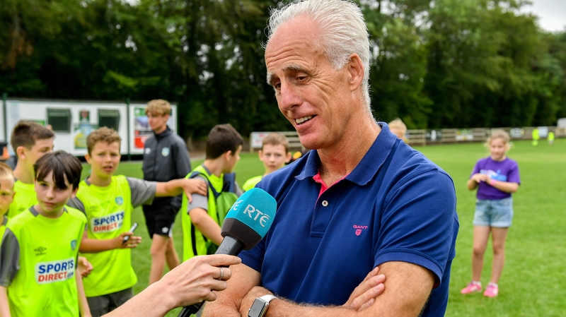 Mick McCarthy speaking to RTÉ Sport