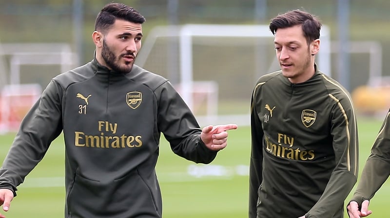 Sead Kolasinac and Mesut Ozil were targeted in the attack yesterday afternoon