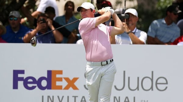 Rory McIlroy is fiive shots off the pace