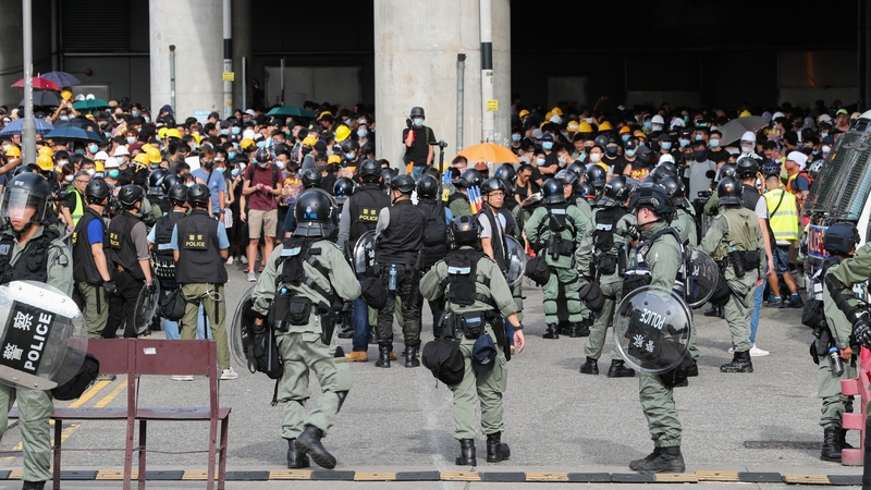 Thousands of people have turned out to protest today