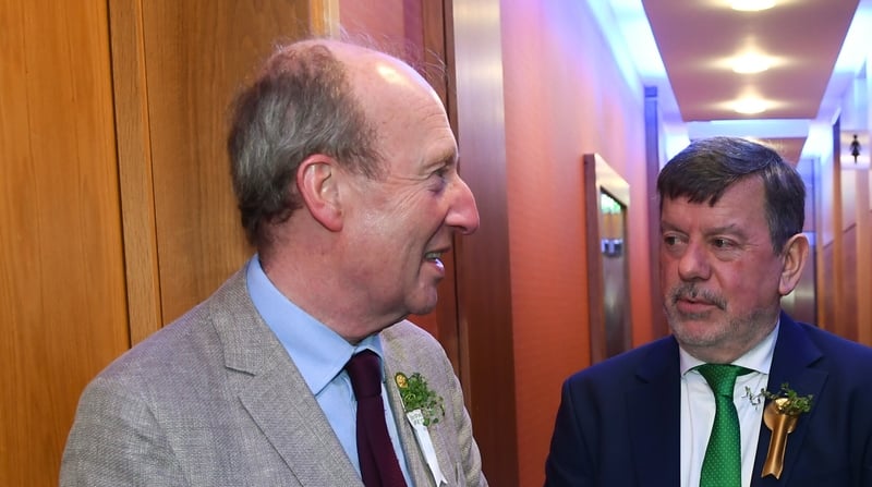 Ross and Conway pictured together at the FAI International Awards in March