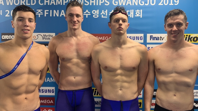 The Irish Medley Relay team