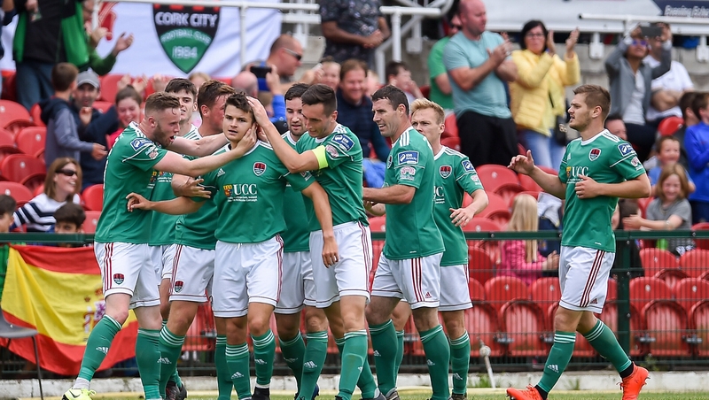 Daire O'Connor, centre, of Cork City