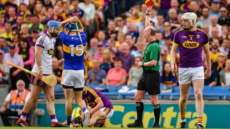 John McGrath is sent to the stands