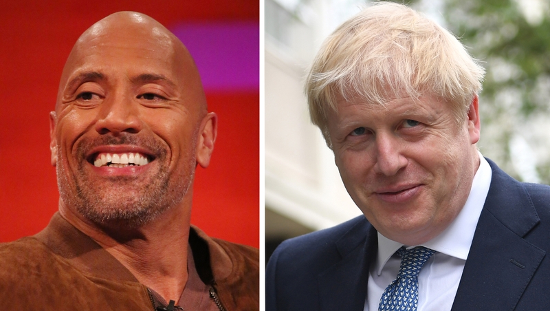 Dwayne Johnson joked that he and Boris Johnson are cousins