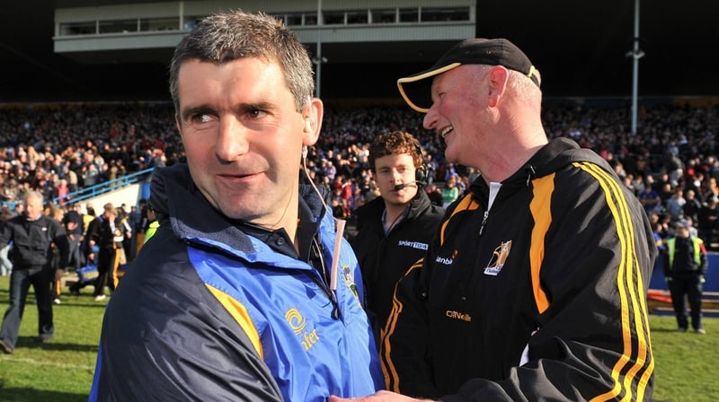 Tipperary manager Liam Sheedy and Kilkenny manager Brian Cody