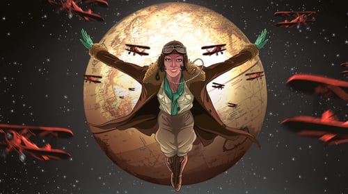Aviator Lady Mary Heath (Illustration: Sean Branigan)