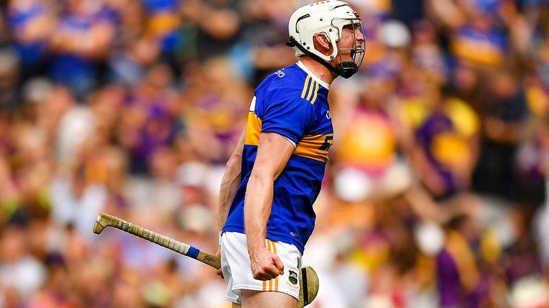 Brendan Maher celebrates at the final whistle on Sunday