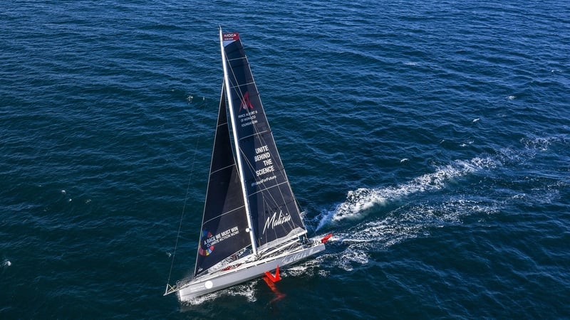 The teen will travel from Britain to the US on a racing boat fitted with solarpanels and underwater turbines