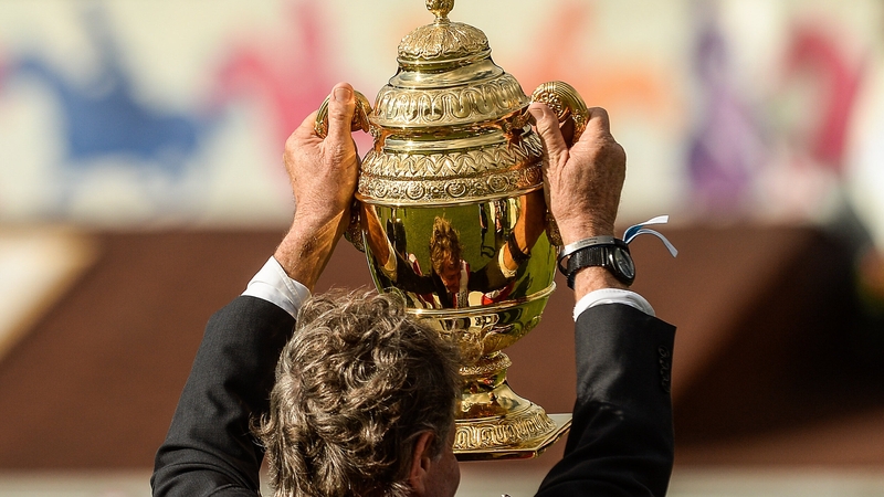 A view of the Aga Khan trophy