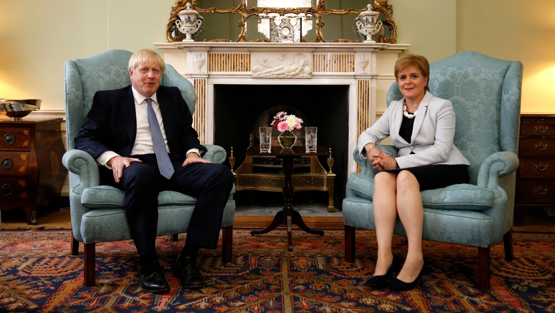 British Prime Minister Boris Johnson met Scottish First Minister Nicola Sturgeon in Edinburgh today