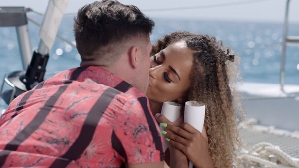 Love Island winners Greg and Amber