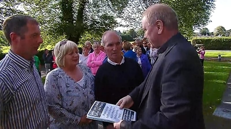 The petition was handed over to Fr Nicholas Flynn at St Mary's Cathedral, Killarney