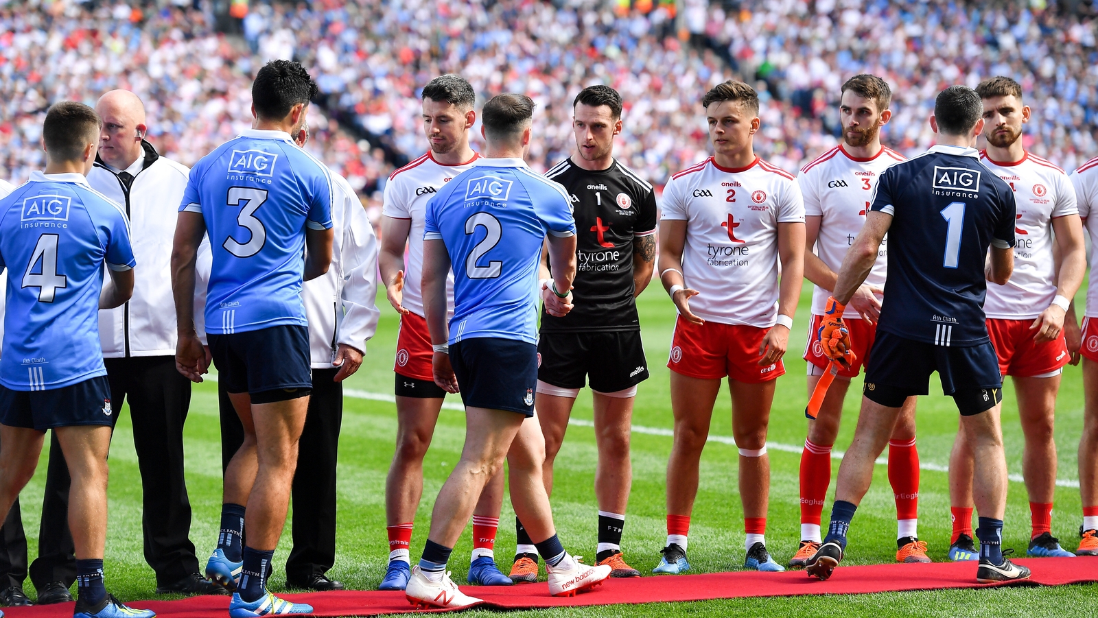 Dublin and Tyrone - getting the formalities out of the way