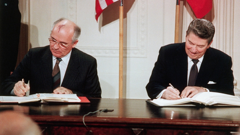 The 1987 INF agreement limited the Cold War powers' medium-range missiles, both conventional and nuclear