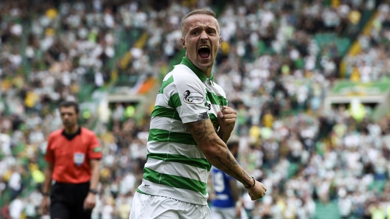 Leigh Griffiths celebrates his goal