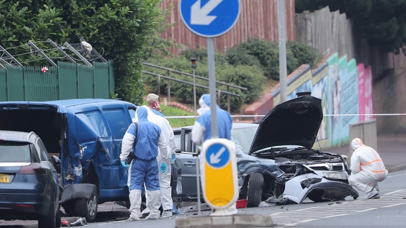 The incident happened at Whiterock Road shortly after midday