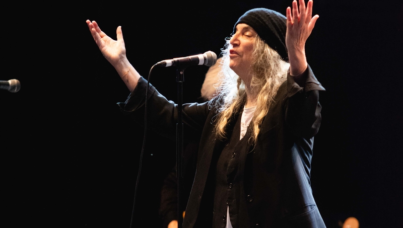 Patti Smith on the main stage at All Together Now