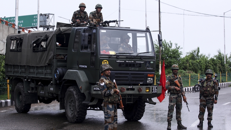 Tens of thousands of extra Indian troops were deployed in the territory ahead of the announcement