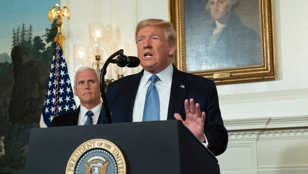Donald Trump said he will act with resolve following the attacks