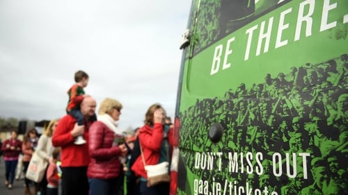 Fans queue for match tickets