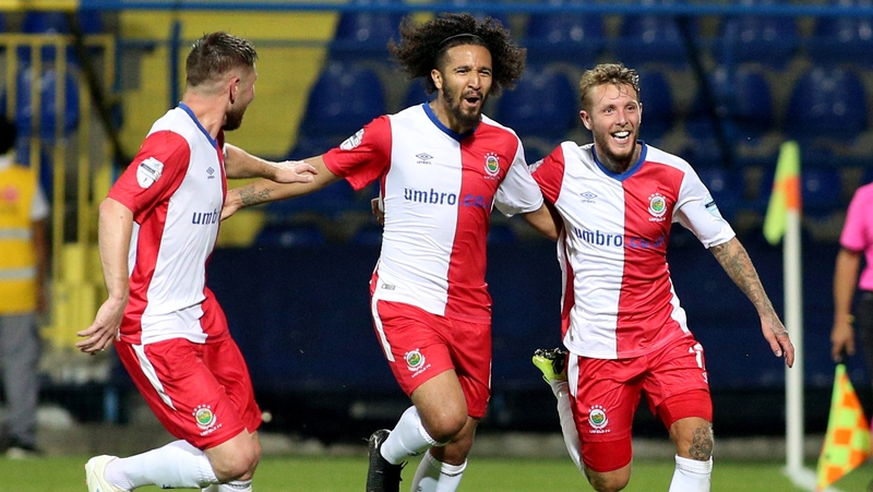 Bastien Hery set up Kirk Millar for the winning goal as Linfield beat Sutjeska