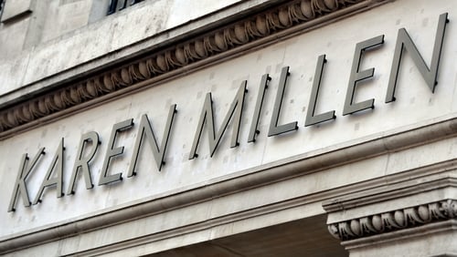Karen Millen operates two stores, one at Dundrum Town Centre and the other at Kildare Village, and 16 concession stores in Ireland