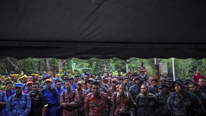Almost 300 members of various emergency services are involved in the operation