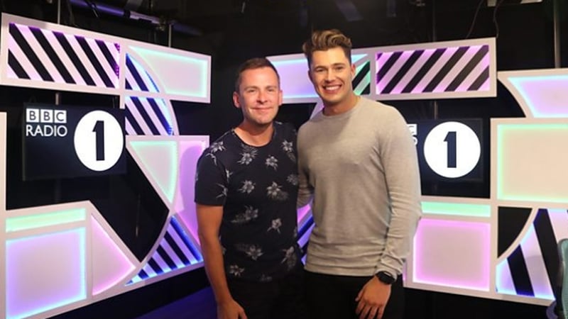 Curtis Pritchard revealed his new job on BBC Radio 1's Scott Mills Show