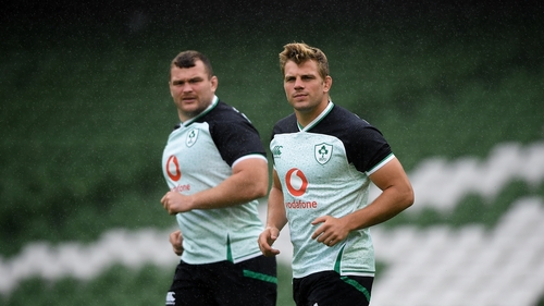 Jordi Murphy (right) has won 27 Ireland caps