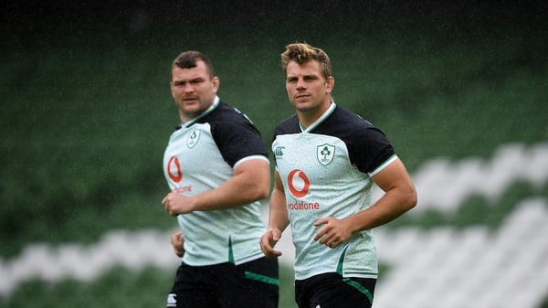 Jordi Murphy (right) has won 27 Ireland caps