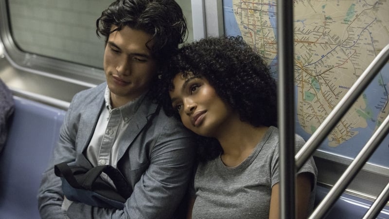 Charles Melton and Yara Shahidi in The Sun is Also a Star