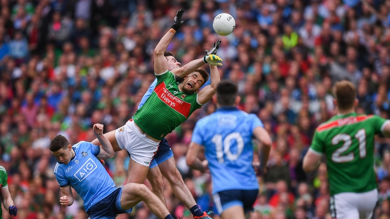 Aidan O'Shea in action against Dublin during the 2019 All-Ireland semi-final