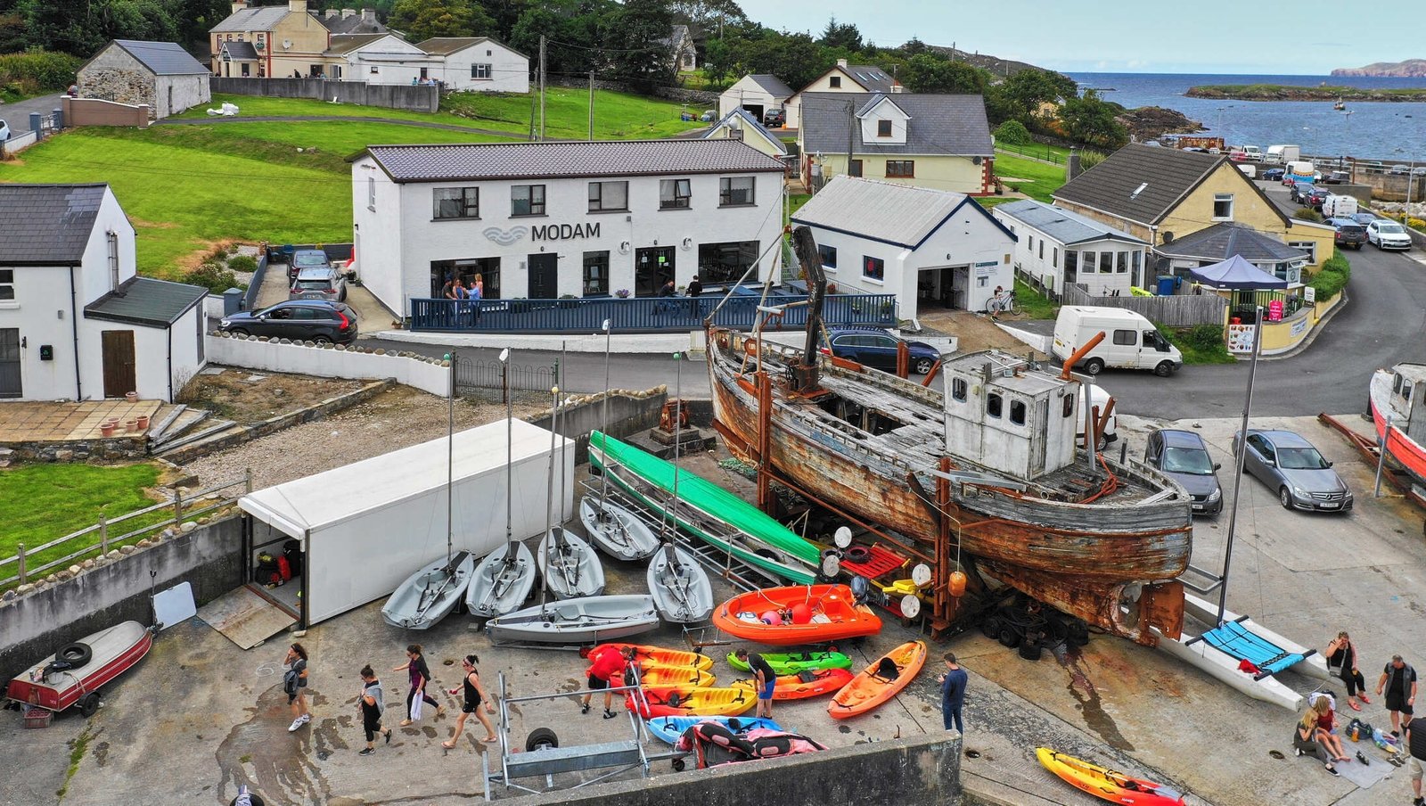 Modam is just metres from Arranmore ferry harbour (Pic: Leon Giblin Photography)