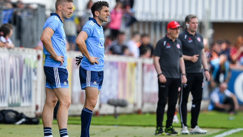 Eoghan O'Gara (L) and Bernard Brogan both came on as substitutes against Tyrone