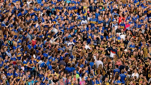 Tipp and Kilkenny fans on Hill 16