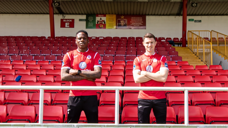 Romeo Parkes and Johnny Dunleavy in The Showgrounds today