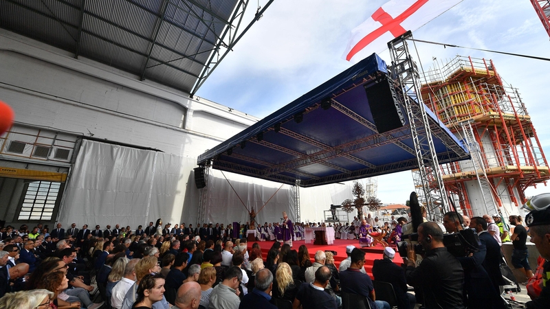 The names of the 43 victims were read out at the mass