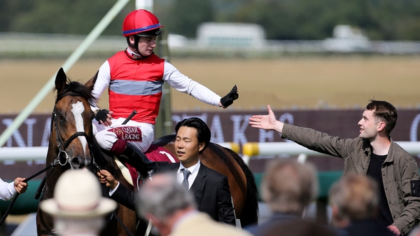 Oisin Murphy and Deirdre after their recent Goodwood victory